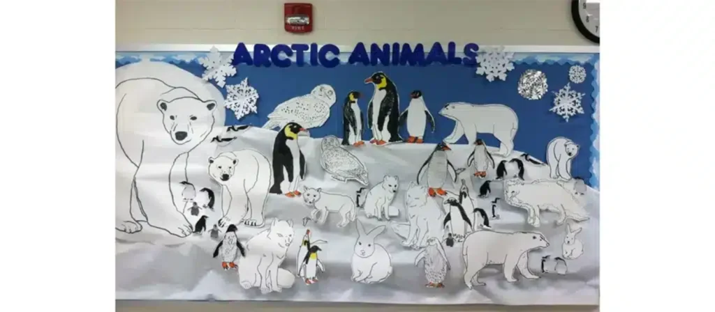 Animal Tracks in Snow Bulletin Board Ideas
