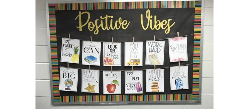 Positive Vibes Bulletin Board