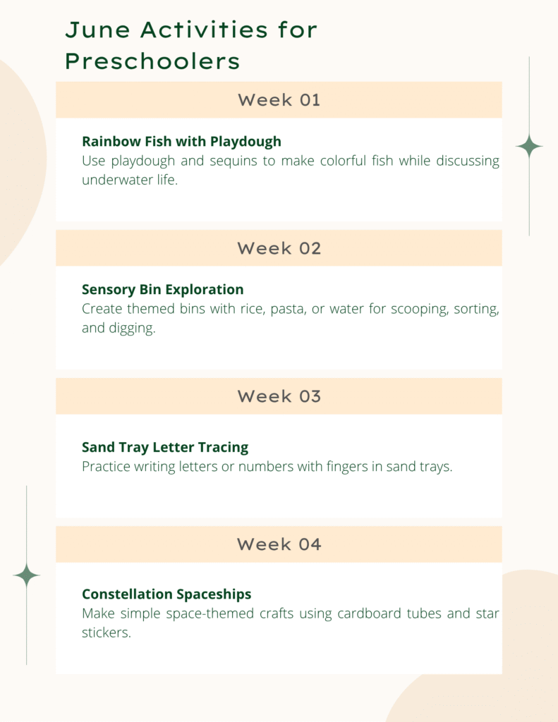 June Activities for Preschoolers