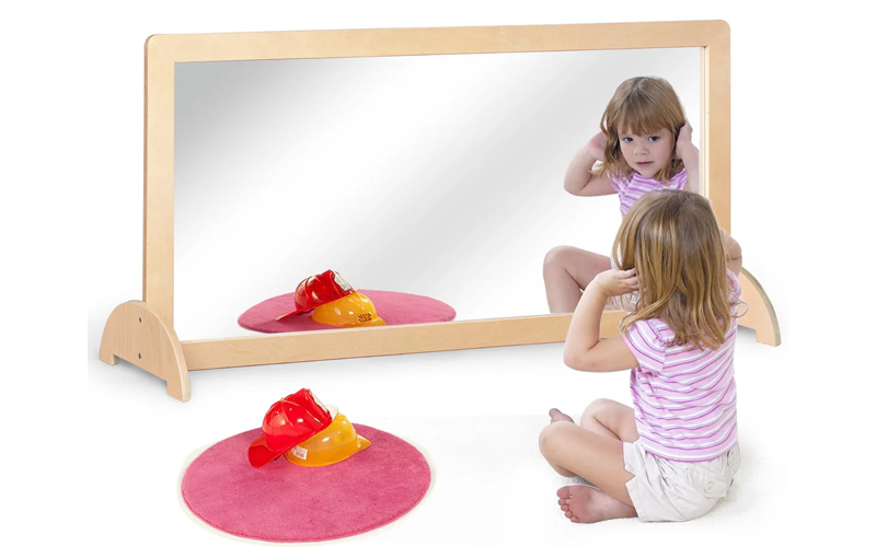 Durable & Safe Montessori Mirror for Early Learning Spaces