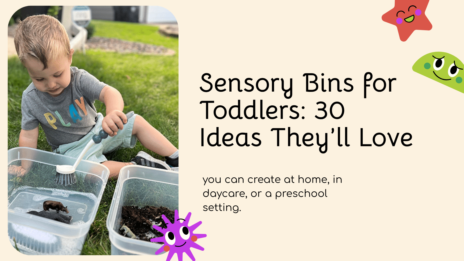 Sensory Bins for Toddlers 30 Ideas They’ll Love
