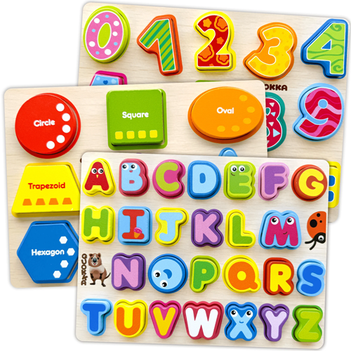 Wooden Puzzles for Toddlers