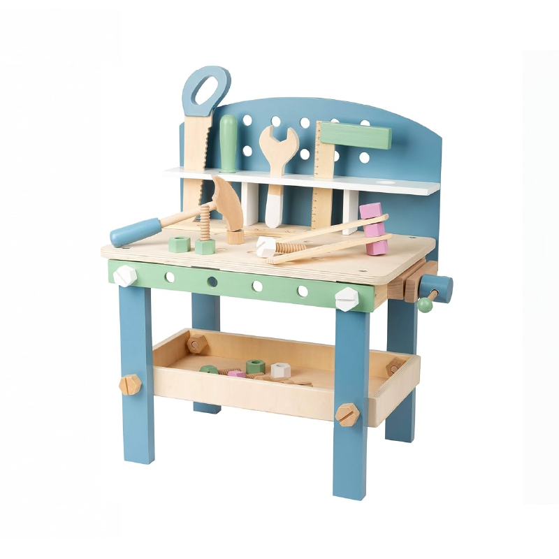 Compact Wooden Workbench