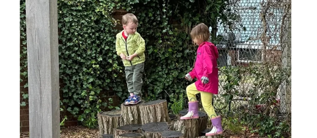 Tree Stump Play Area A Natural Classroom for Early Learning