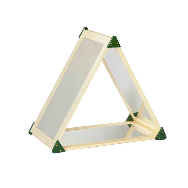 Wooden and Acrylic Triangle Mirror Tent