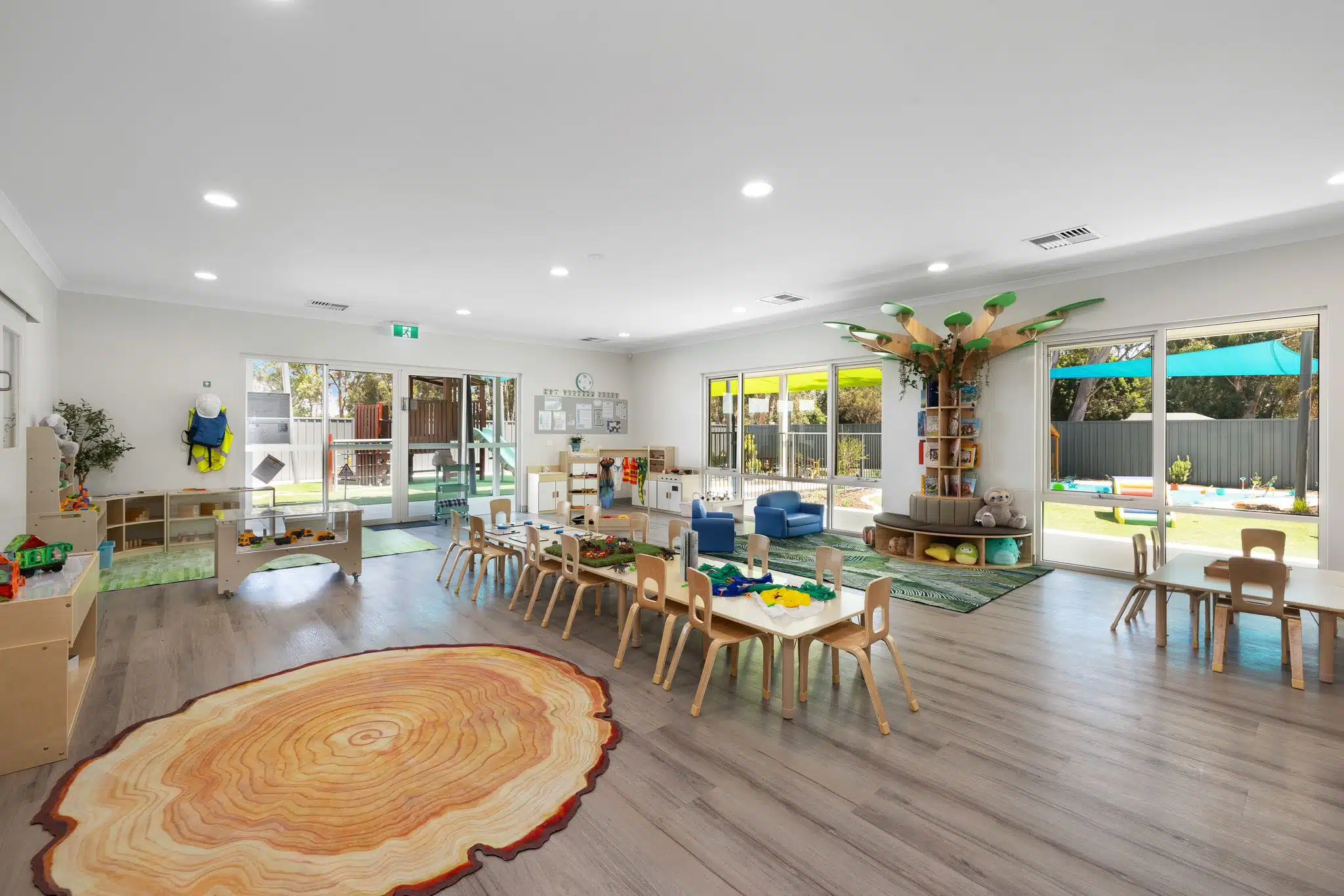 Ever Wood learning area natural wood furniture