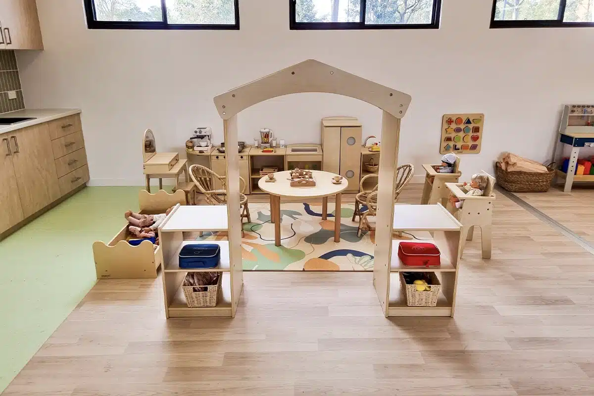 Bright Steps Academy classroom with natural light and light wood tones