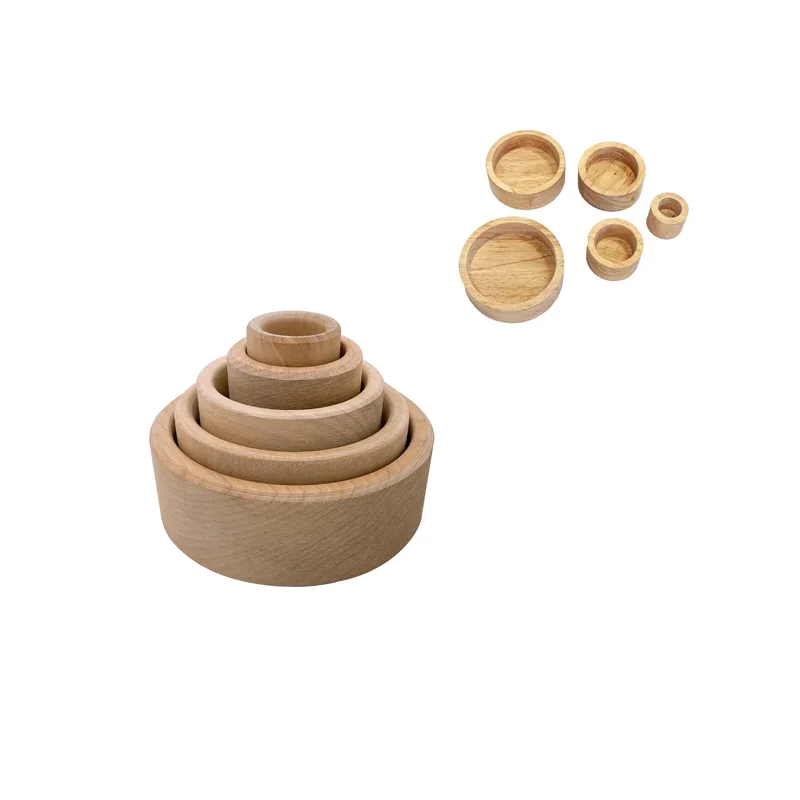 Wooden Nesting Bowls & Boxes