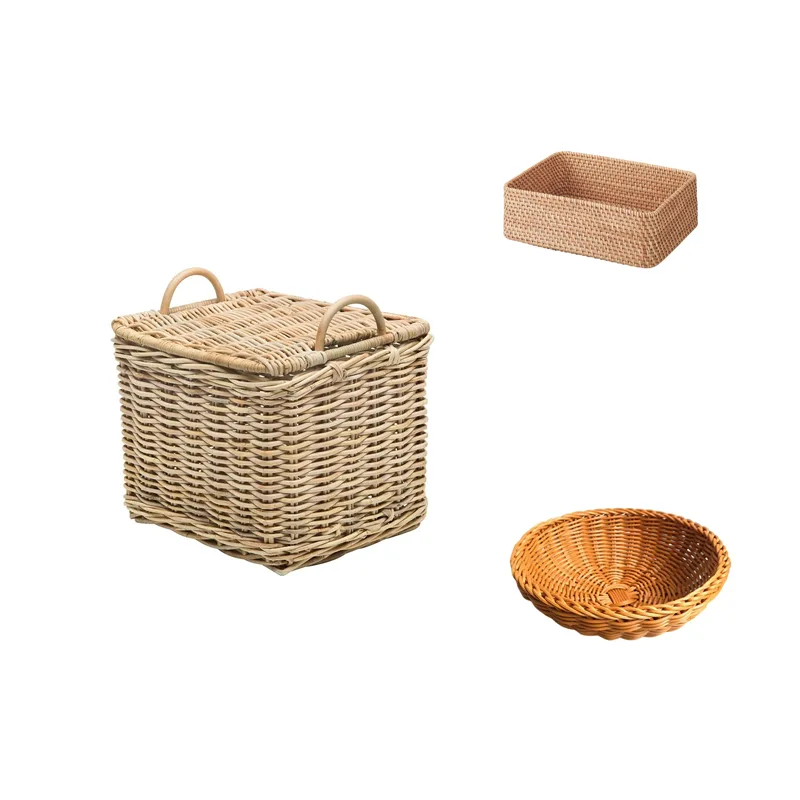 breathable, natural fiber baskets