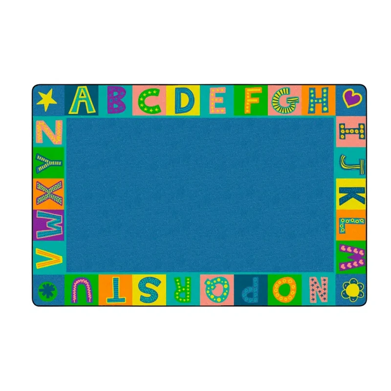 Alphabet Blocks Border Carpet