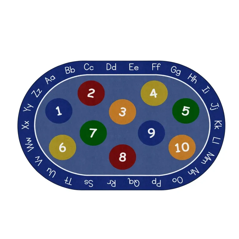 Numbers and Alphabet Rug