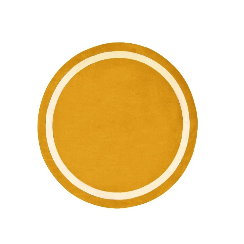 Orange Round Rugs