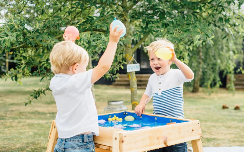 Outdoor Classroom Water and sand play Setup