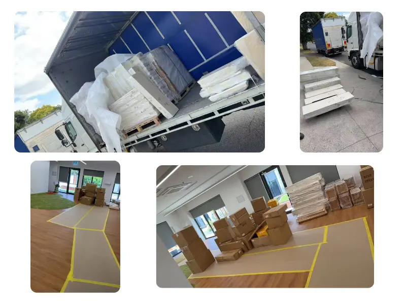 Furniture delivery to Guidepost Montessori school site