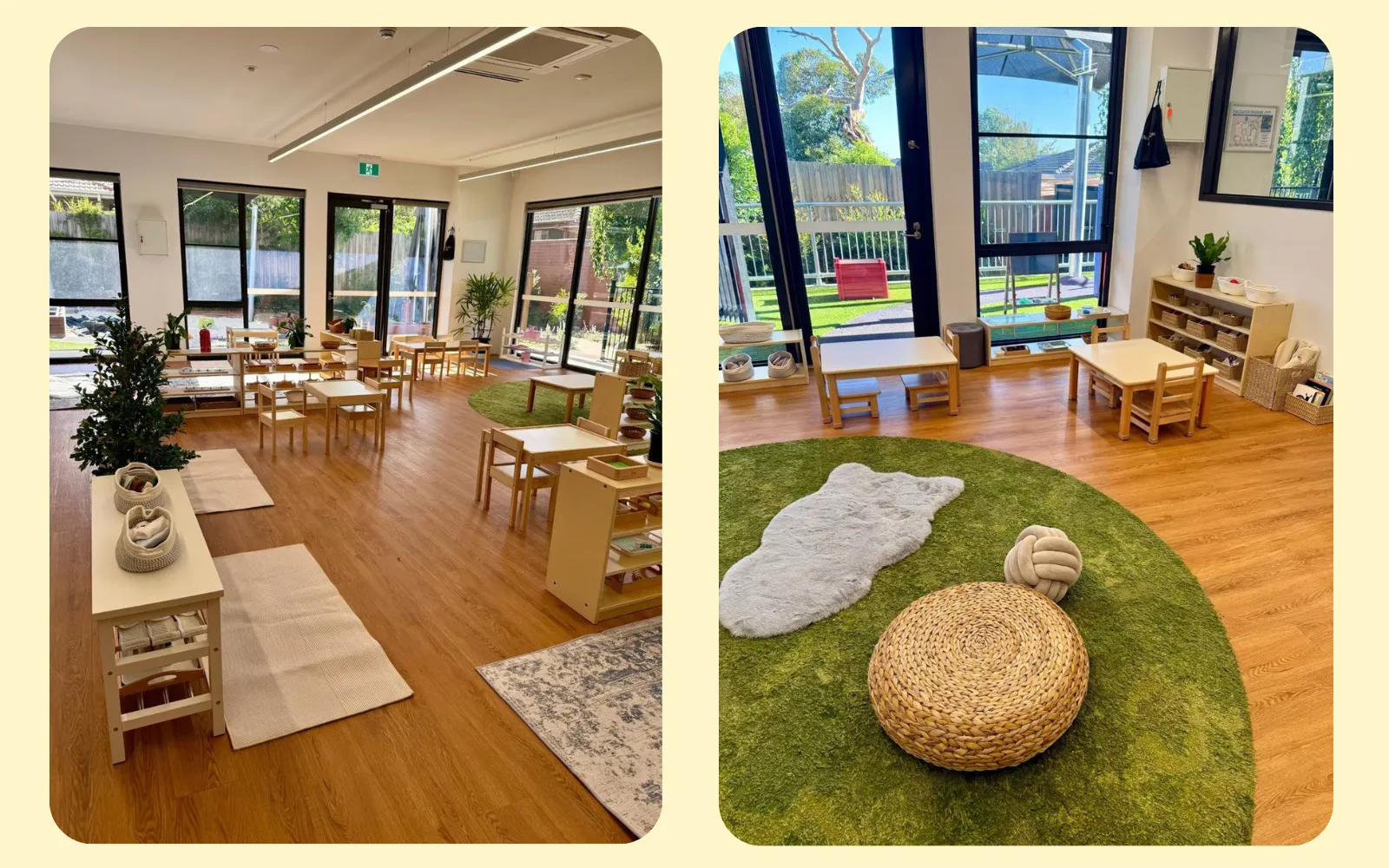 Completed Montessori classroom with full West Shore furniture fit-out