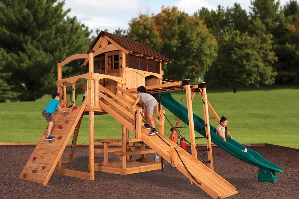wooden playground equipment