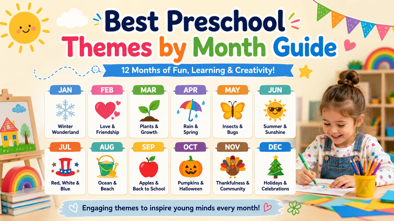 Best Preschool Themes by Month Guide