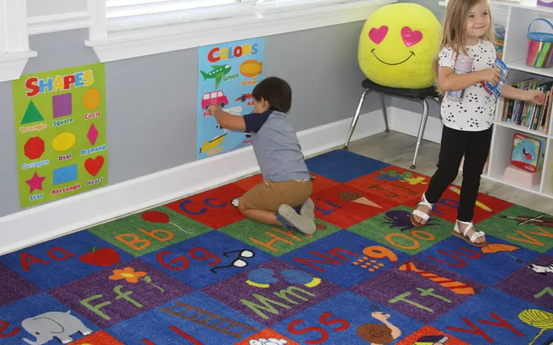 Creating Floor-Based Learning with Rugs and Soft Play Furniture