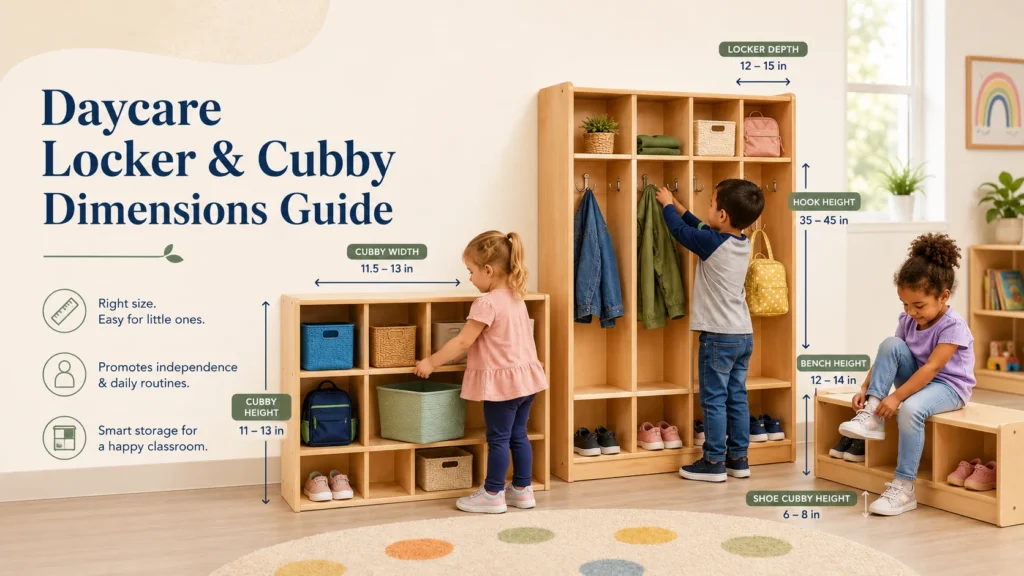 Daycare Locker Cubby Dimensions