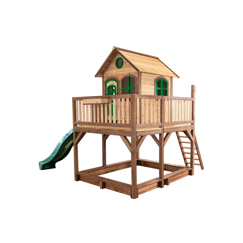 Outdoor Playhouse with Slide