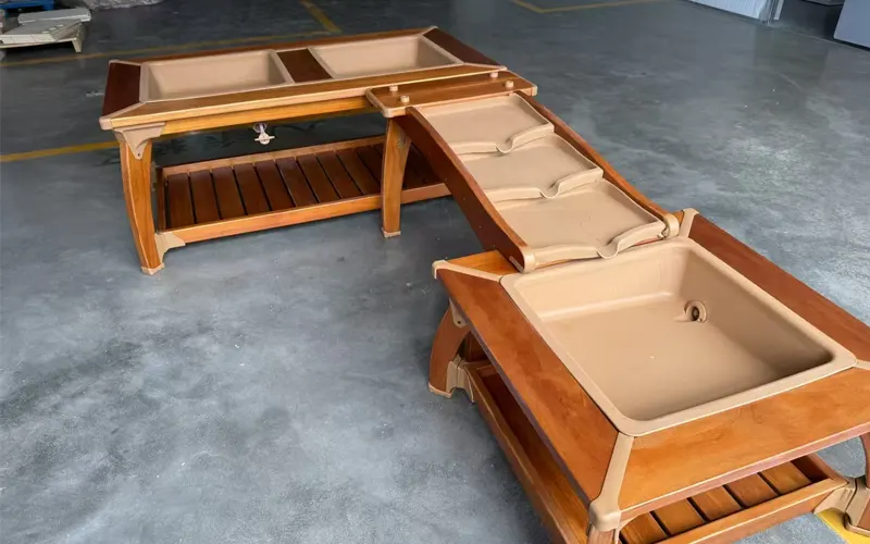Outdoor furniture production detail