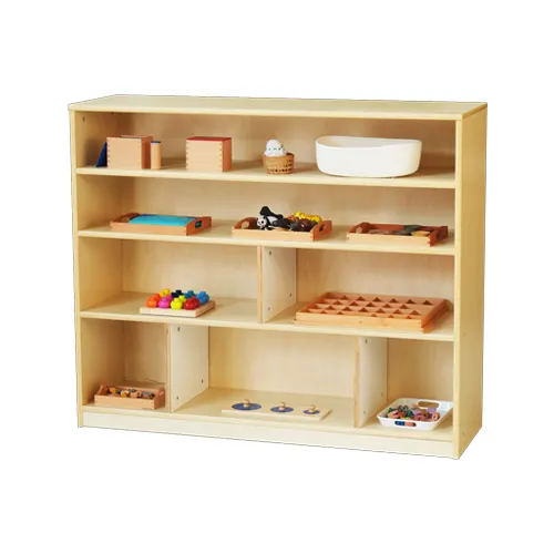 7-Section Classroom Material Shelf