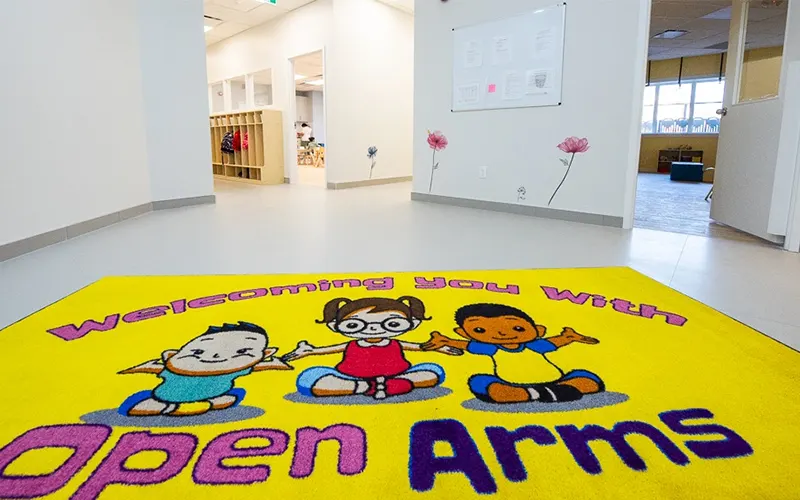Daycare carpet project 1 — classroom rug installation