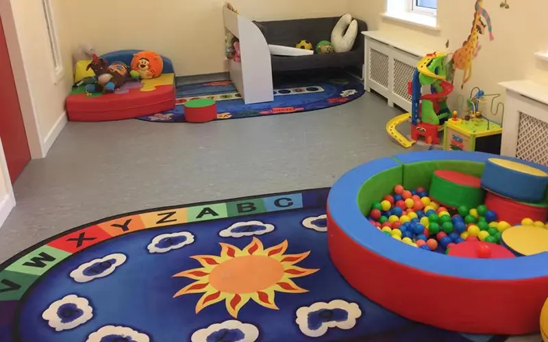 Daycare carpet project 4 — classroom rug installation