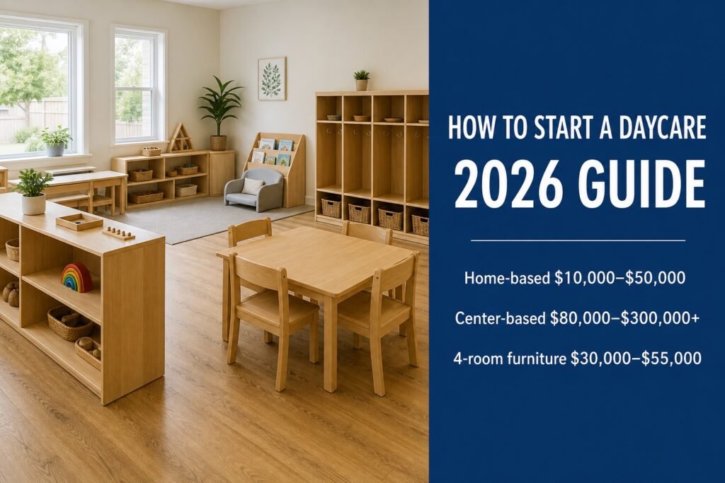 How to start a daycare 2026 guide with home-based and center-based startup cost ranges